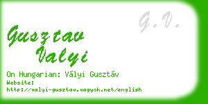 gusztav valyi business card